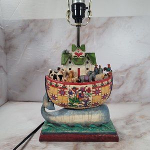 Jim Shore Heartwood Creek Noah’s Ark Table Lamp (2004)